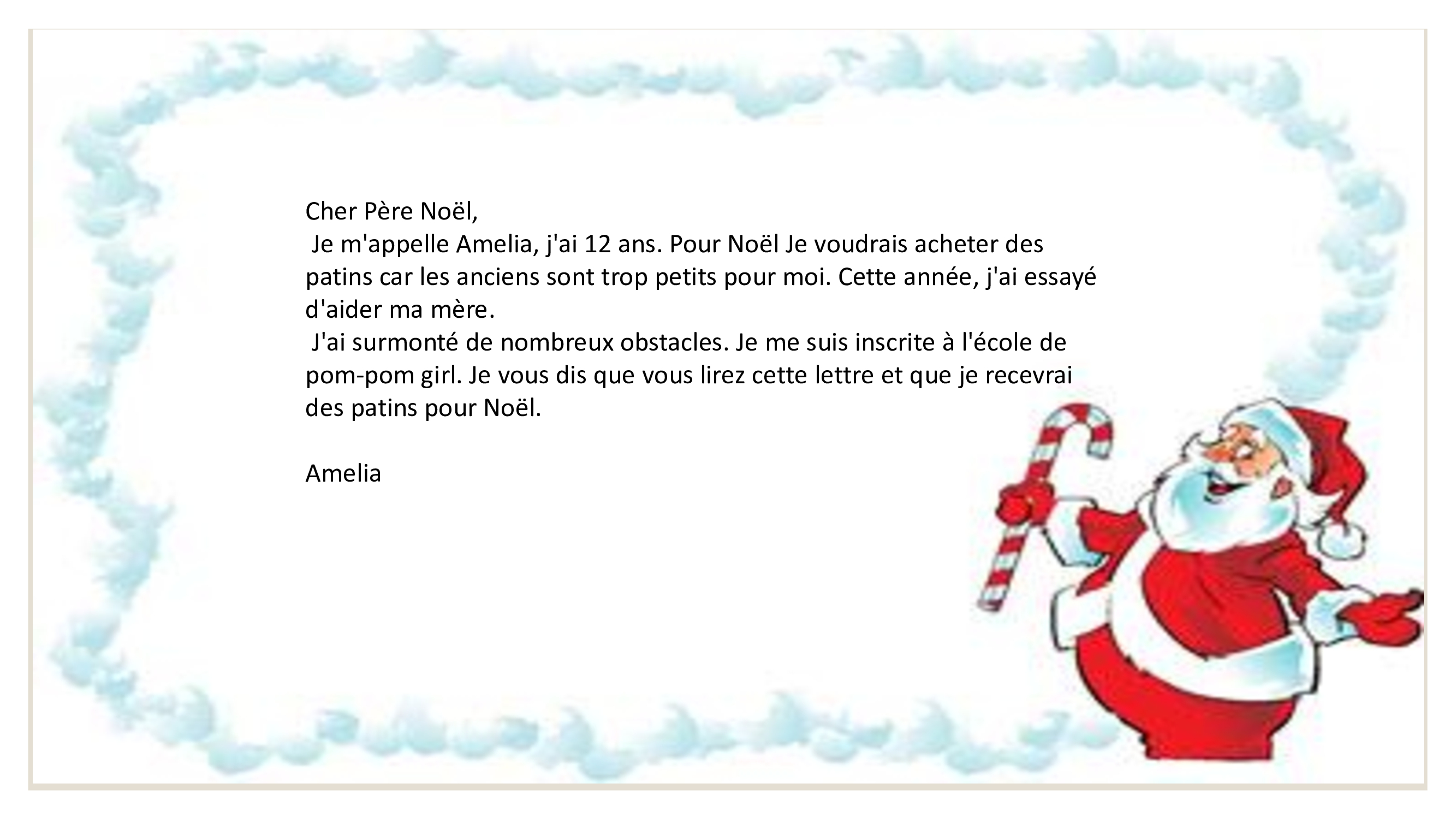Uczniowie piszą listy do Mikołaja po francusku